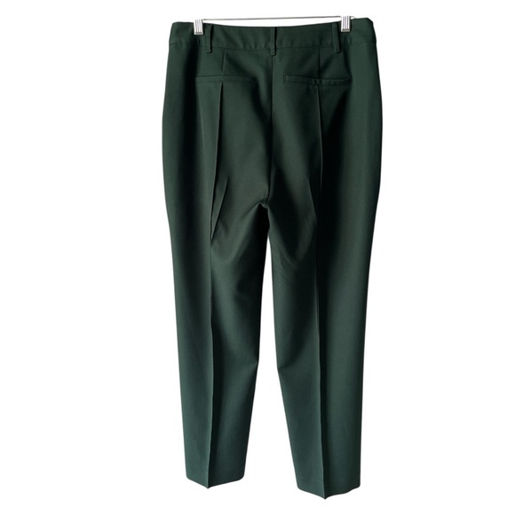 NWOT Greylin Straight Leg High Waist Dark Forest Green Trouser Pants Large - Picture 10 of 14